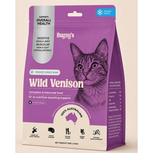 INSTORE Bugsy‘s Freeze-Dried Complete Meal Wild Venison 130g