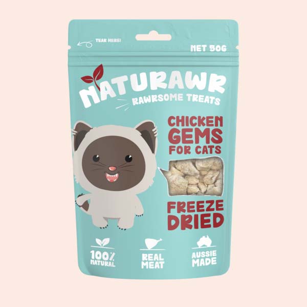 Naturawr Chicken Gems for Cats 50g