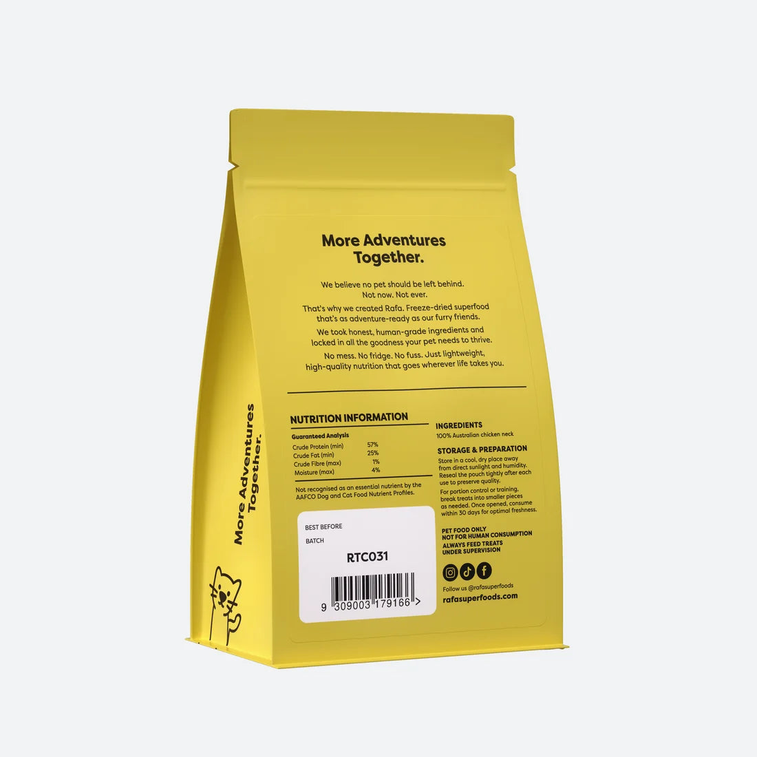 RAFA Freeze-Dried Chicken Neck 60g