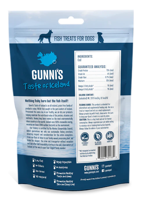 Gunni's 鳕鱼嚼棒 3 件