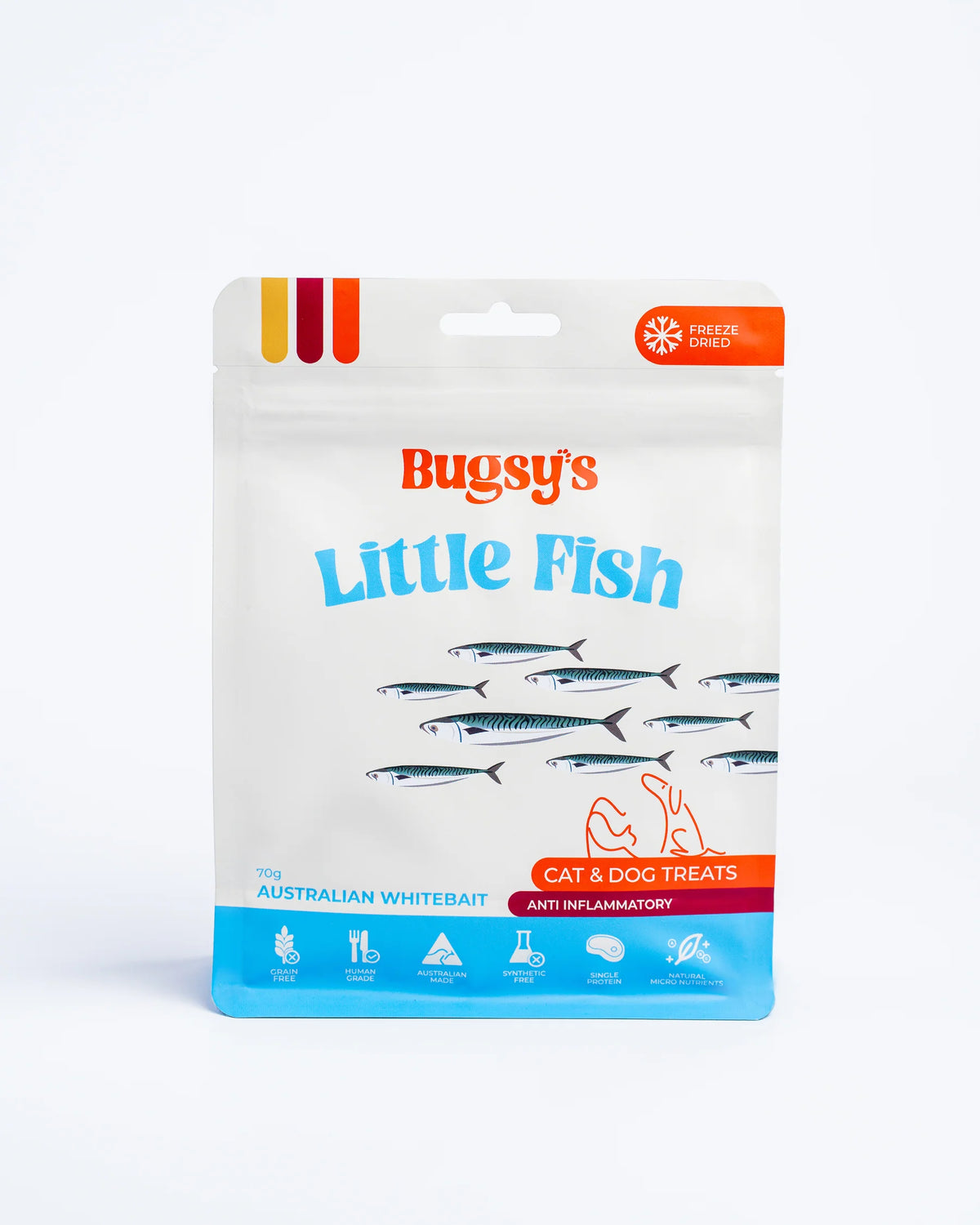 Bugsy's Freeze Dried Little Fish | Whitebait 70g