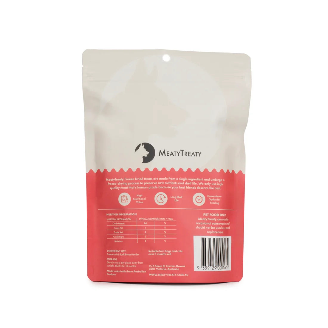 MeatyTreaty Freeze Dried Duck Breast 50g