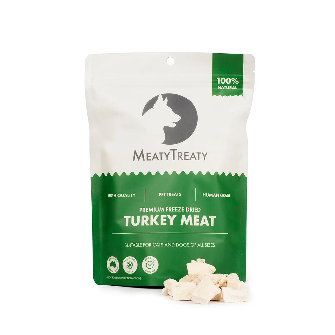 MeatyTreaty Freeze Dried Turkey 80g