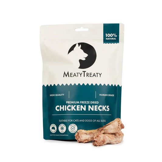 MeatyTreaty Freeze Dried Chicken Necks 100g