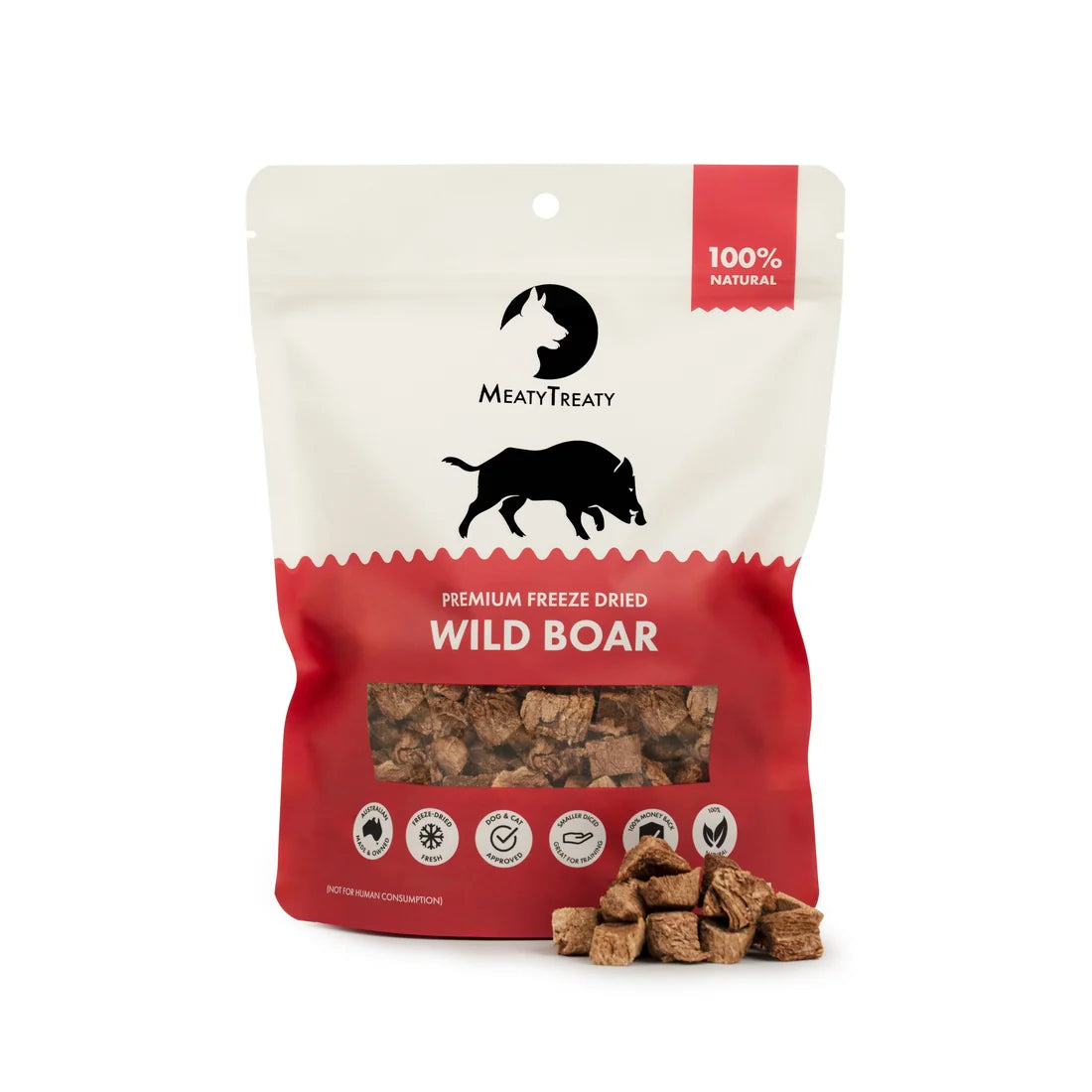 MeatyTreaty Freeze Dried Wild Boar 70g