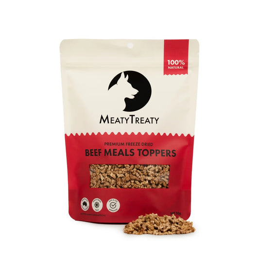 MeatyTreaty Freeze Dried Beef Meal Topper 50g