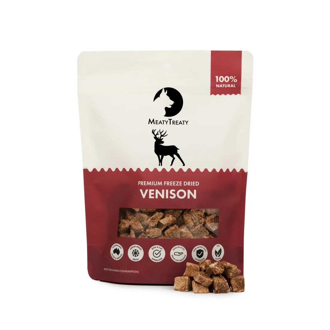 MeatyTreaty Freeze Dried Venison 70g