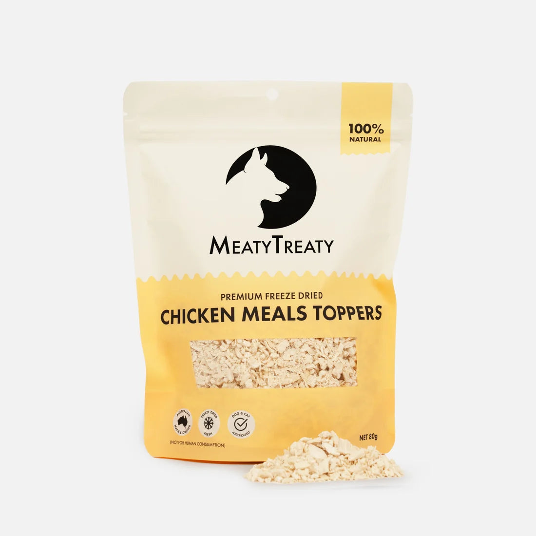 MeatyTreaty Freeze Dried Chicken Meal Topper 80g