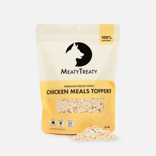 MeatyTreaty Freeze Dried Chicken Meal Topper 80g