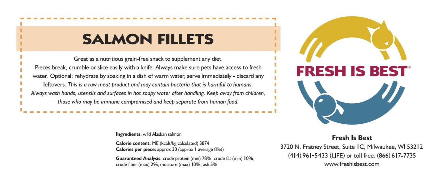 FIB Freeze-Dried  Salmon Fillets 85g