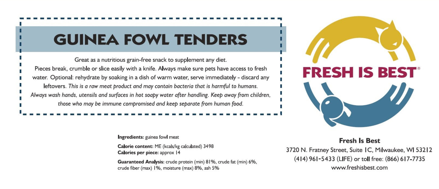 FIB Freeze-Dried Guinea Fowl Tenders 85g