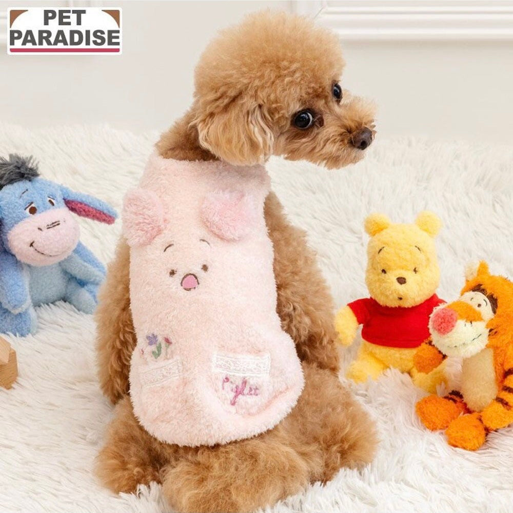 Winnie the Pooh Piglet Embroidery Fluffy Vest