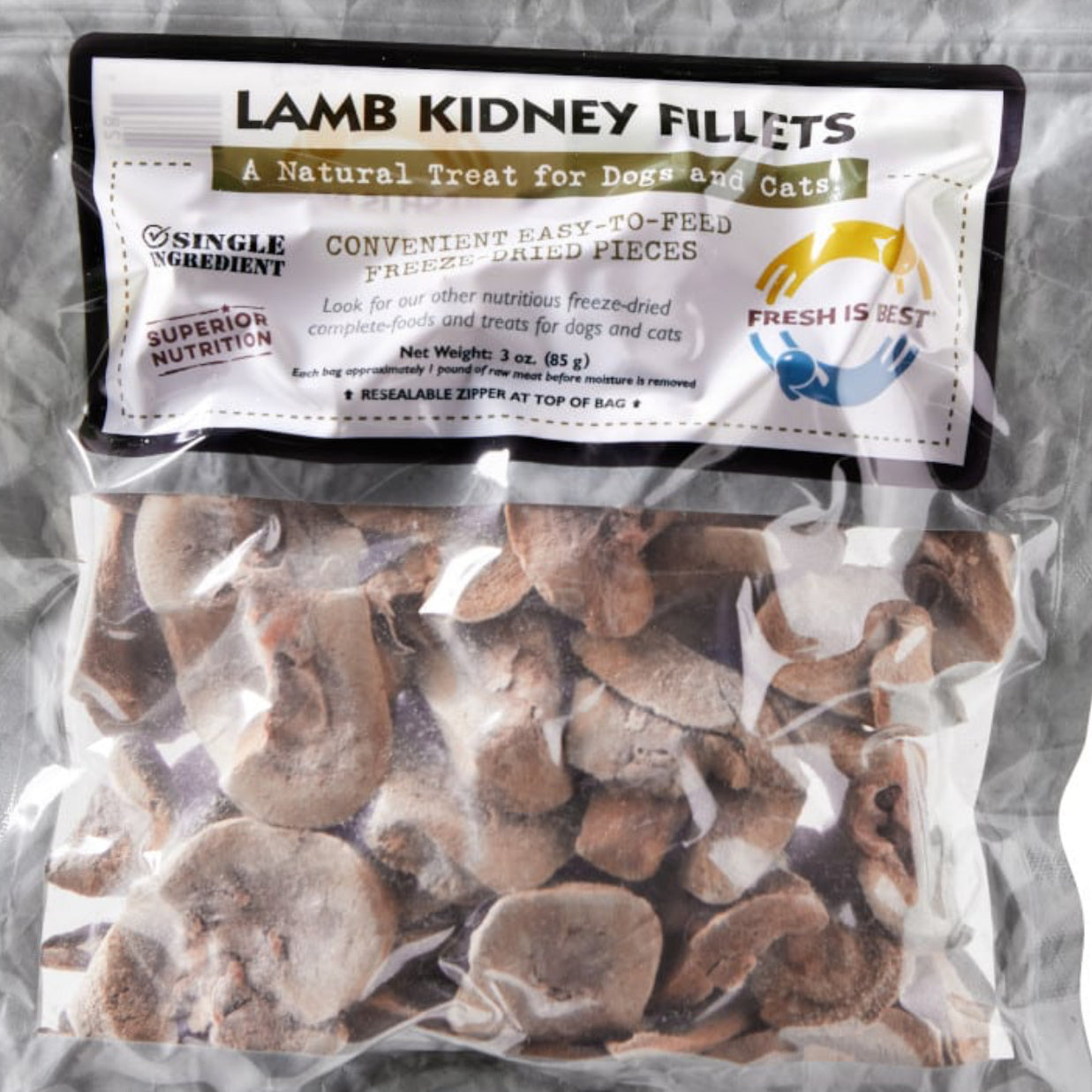 FIB Freeze-Dried Lamb Kidney Fillets 85g