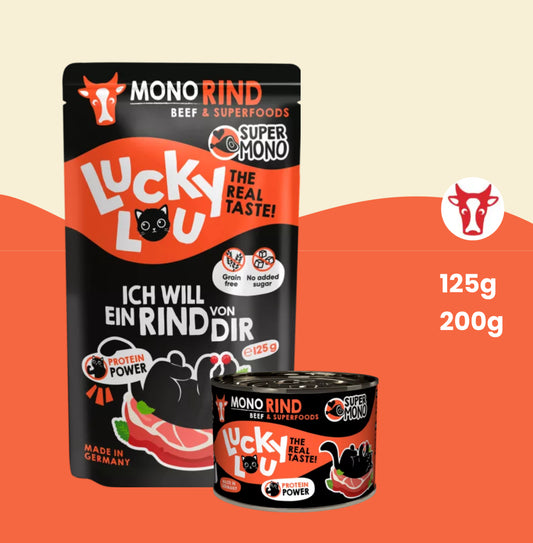 Lucky Lou Super-Monoi Grain-Free Wet Food  for Cats 200g