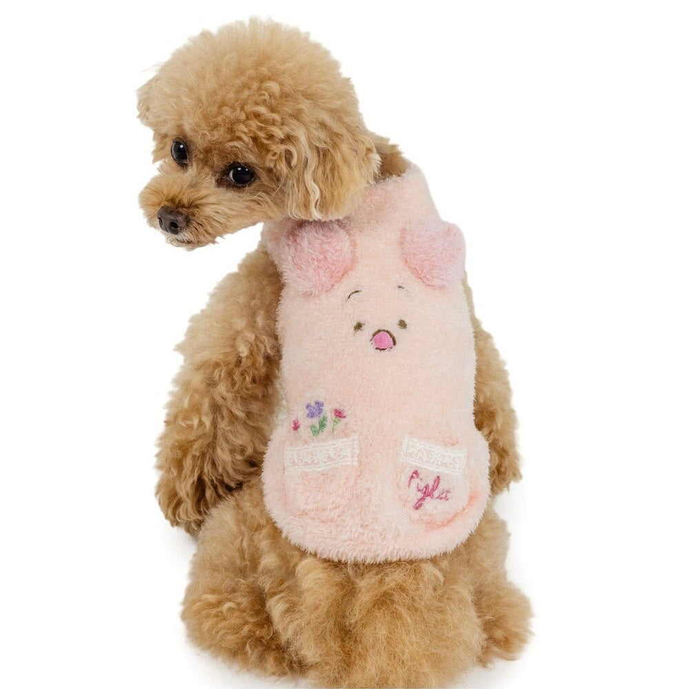 Winnie the Pooh Piglet Embroidery Fluffy Vest