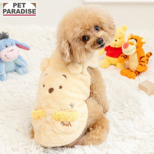 Winnie the Pooh Embroidery Fluffy Vest