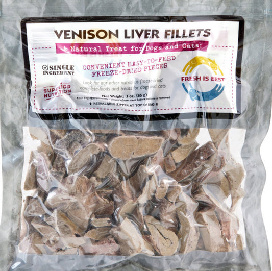 FIB Freeze-Dried Venison Liver Fillets 85g