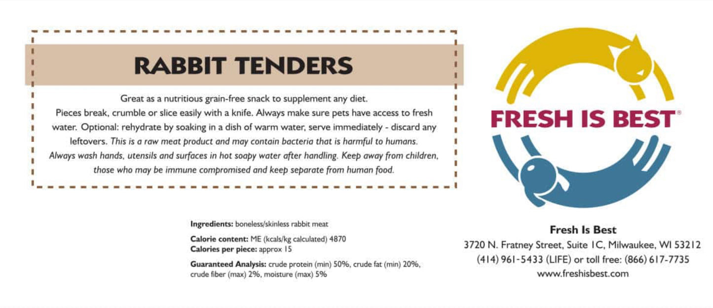 FIB Freeze-Dried Rabbit Tenders 85g