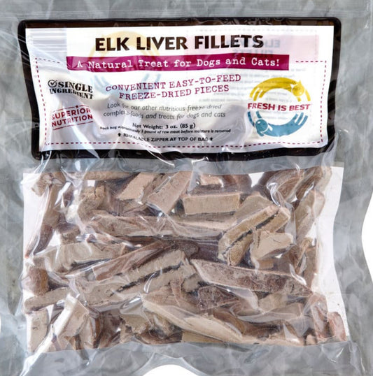 FIB Freeze-Dried Elk Liver Fillets 85g