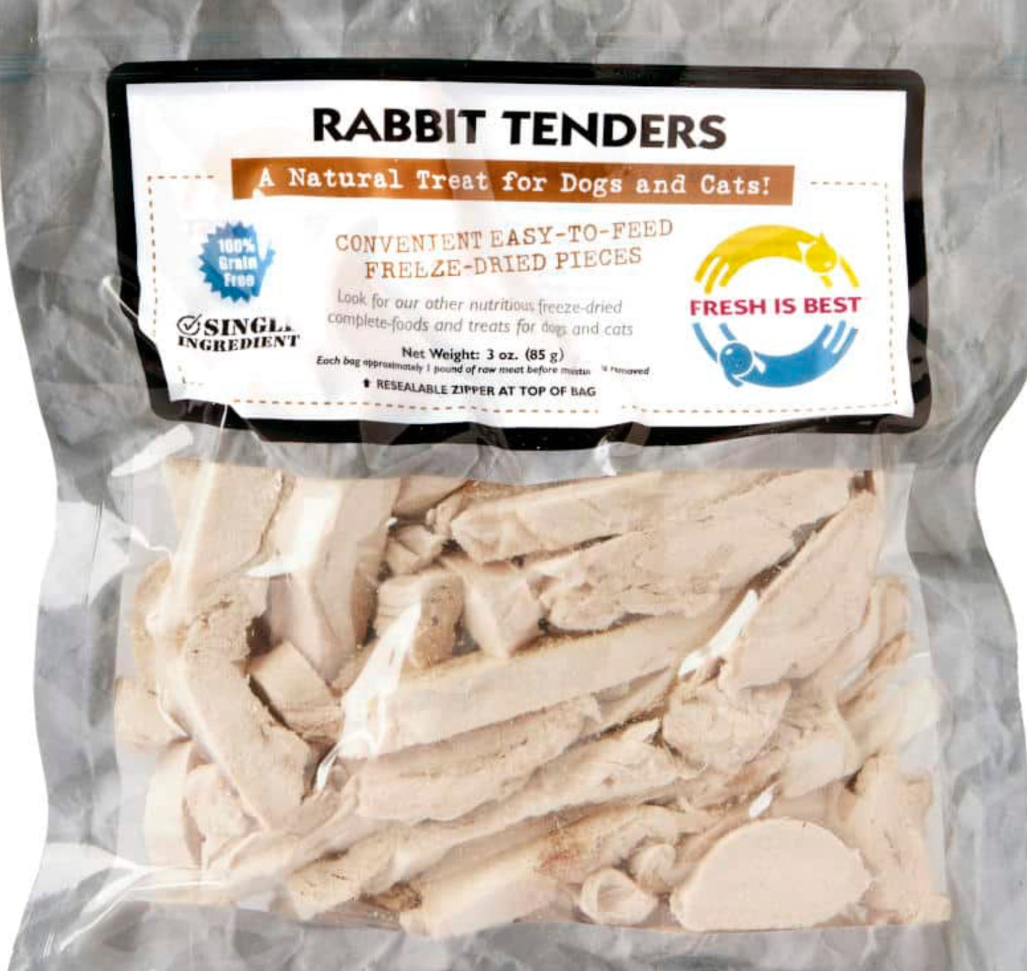 FIB Freeze-Dried Rabbit Tenders 85g