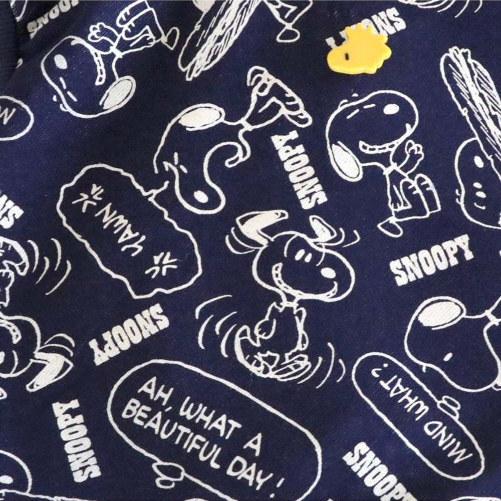 Snoopy Denim Style Comic-Print Hoodie