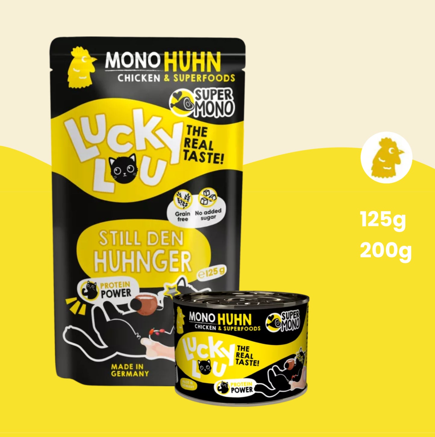 Lucky Lou Super-Monoi Grain-Free Wet Food  for Cats 200g