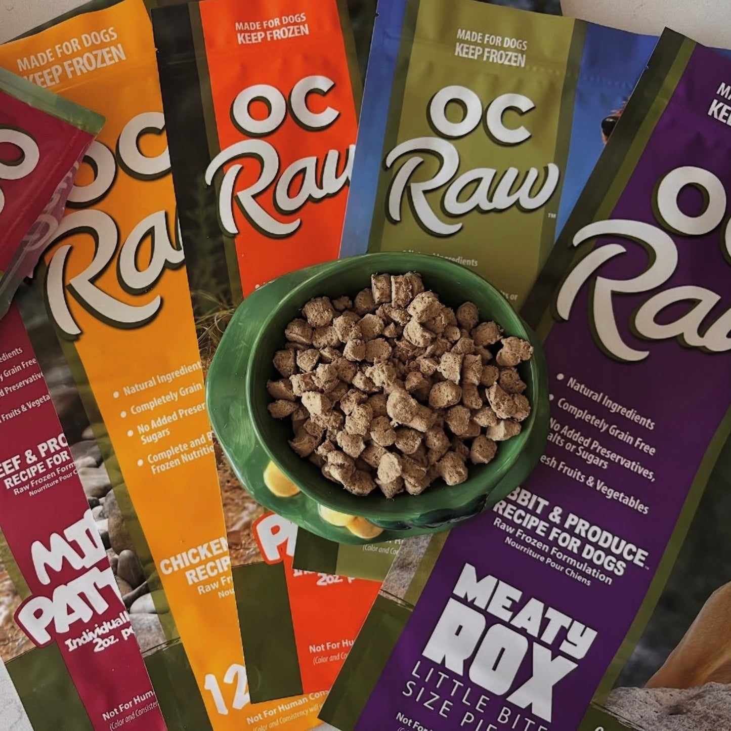 OC Raw Freeze-Dried Meaty Rox for Dogs 566g