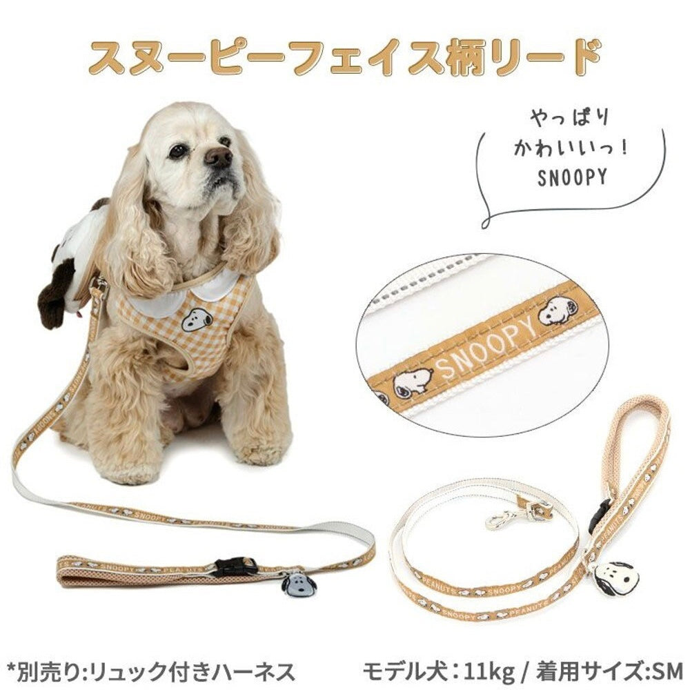 Snoopy Leash with Reflective Charm