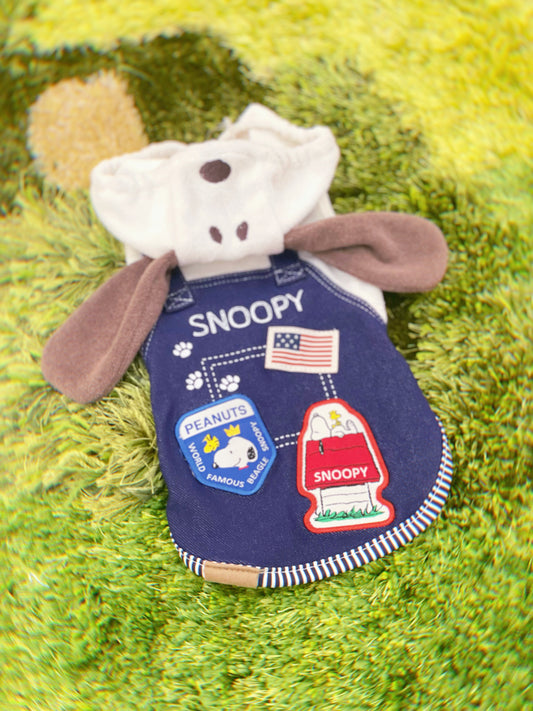 Snoopy Denim Patch Thermo Balance Hoodie