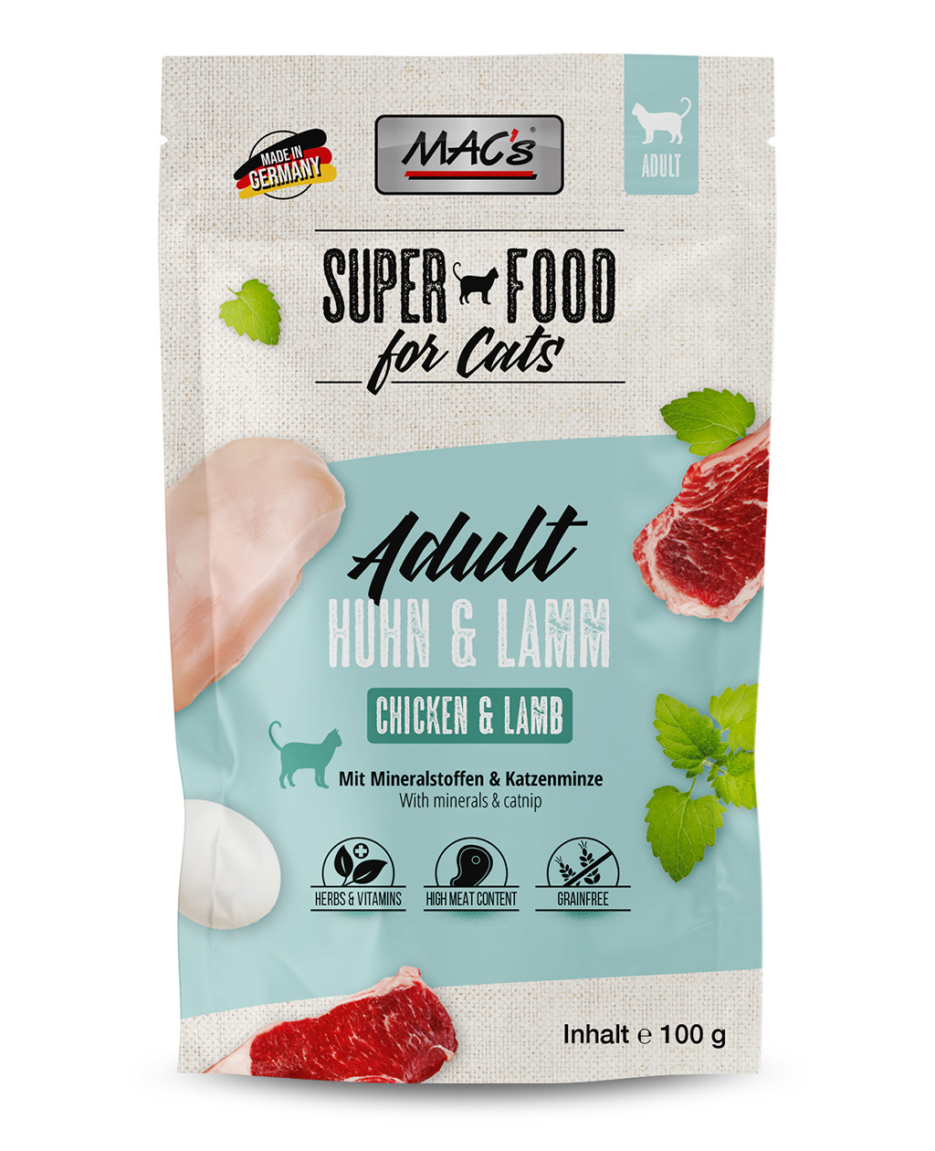 Mac's Super Food Classic Menu Pouch for Cats 100g