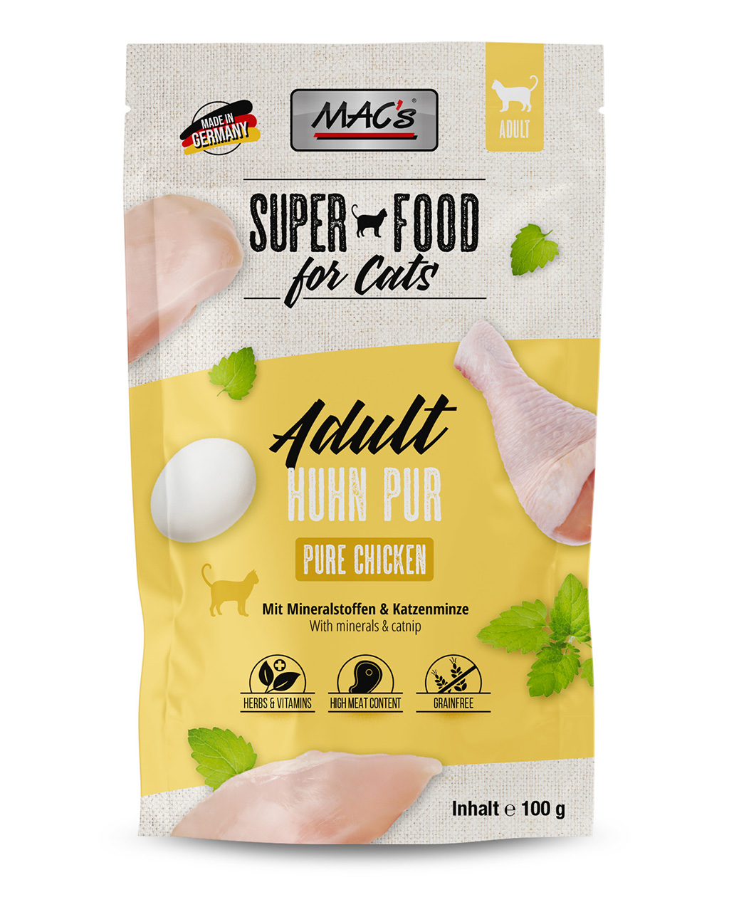 Mac's Super Food Classic Menu Pouch for Cats 100g