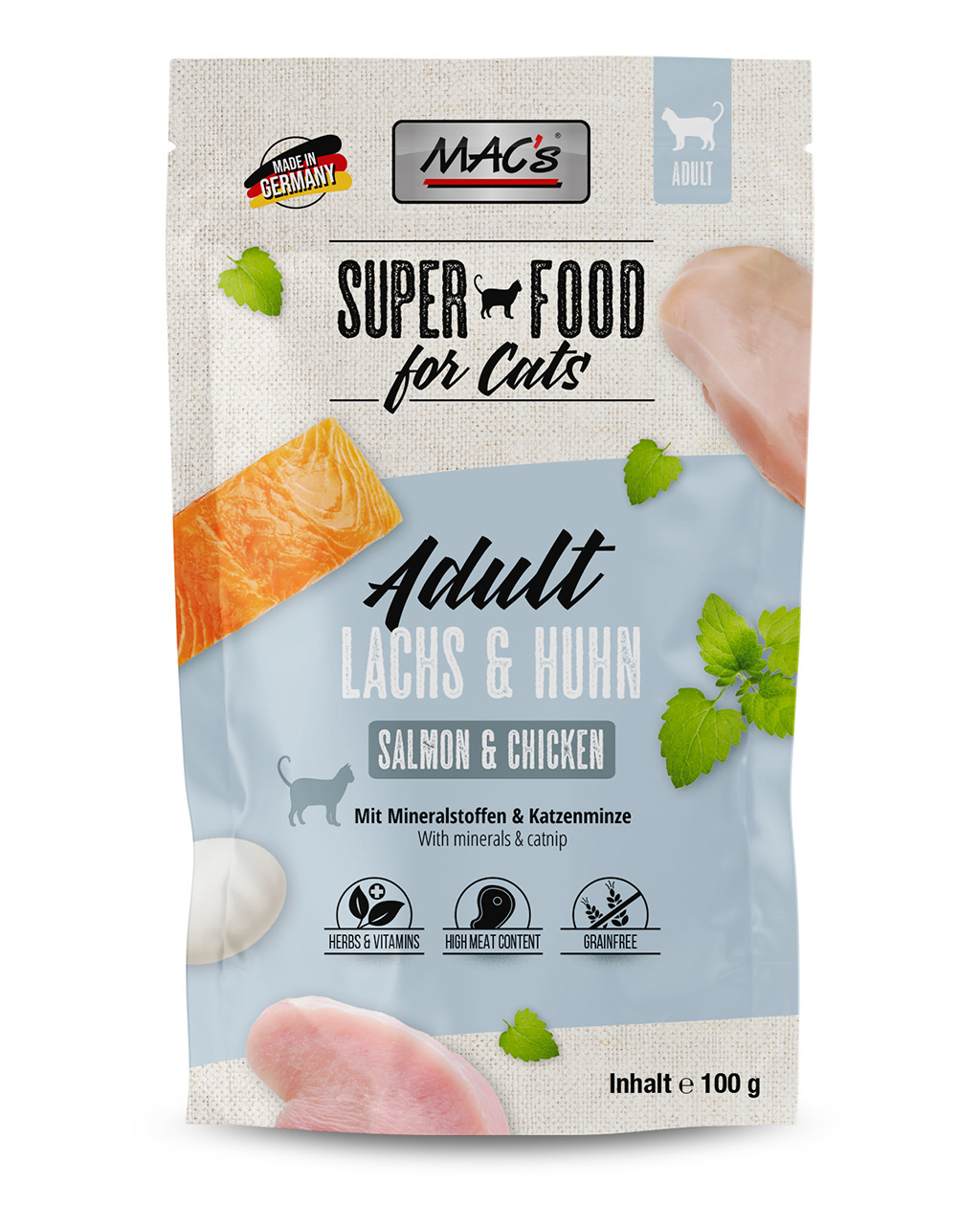 Mac's Super Food Classic Menu Pouch for Cats 100g