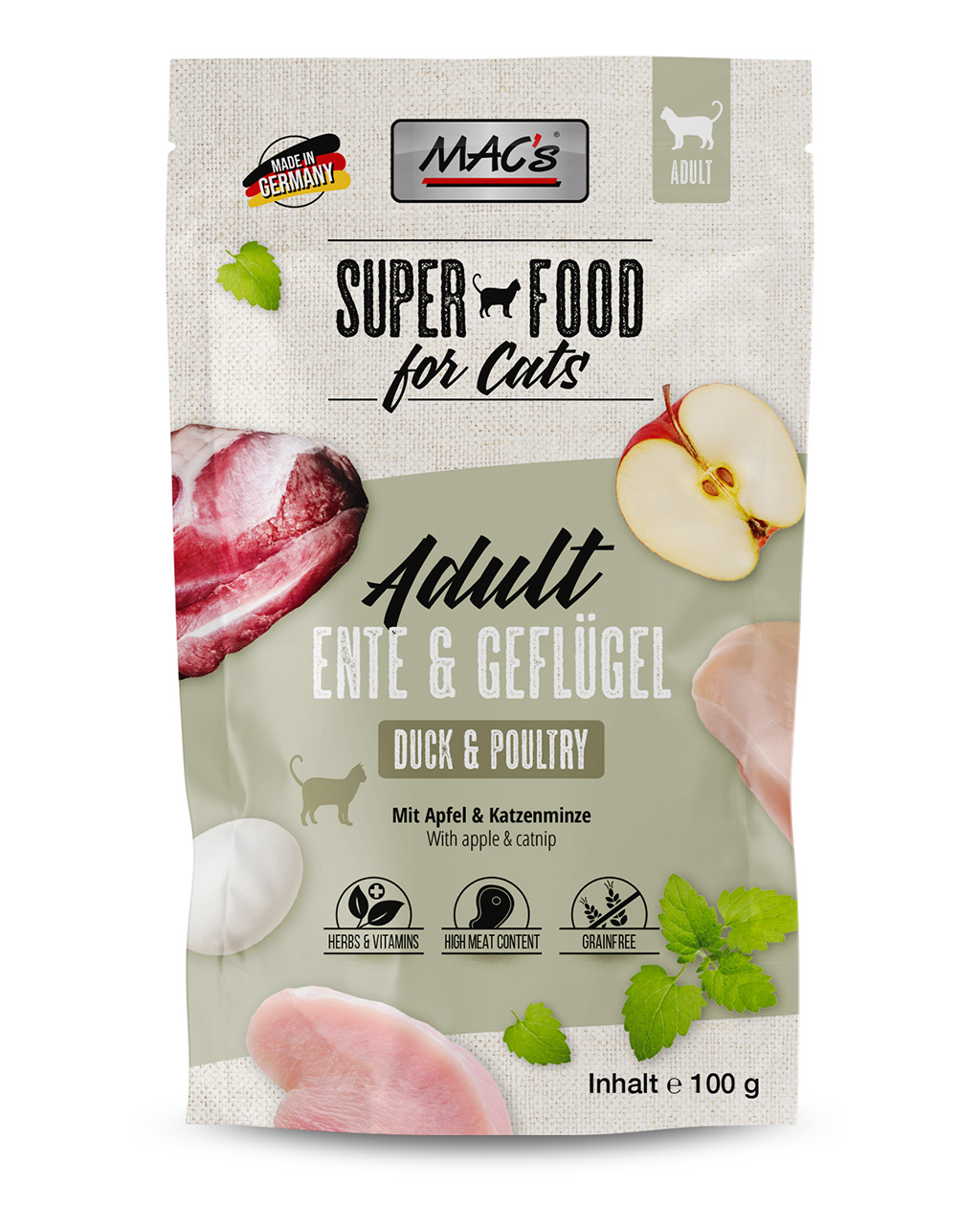 Mac's Super Food Classic Menu Pouch for Cats 100g