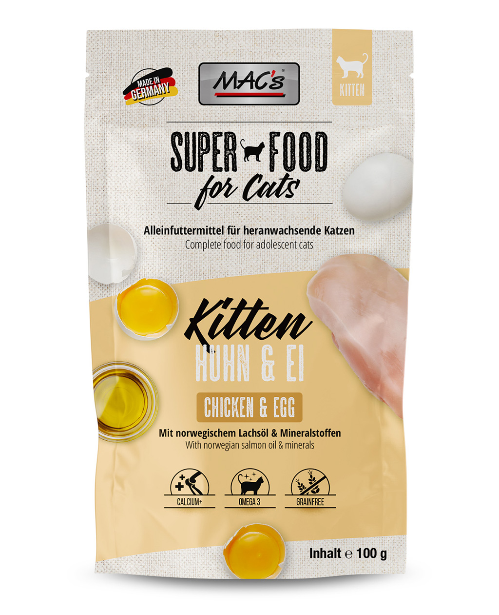 Mac's Super Food Classic Menu Pouch for Cats 100g