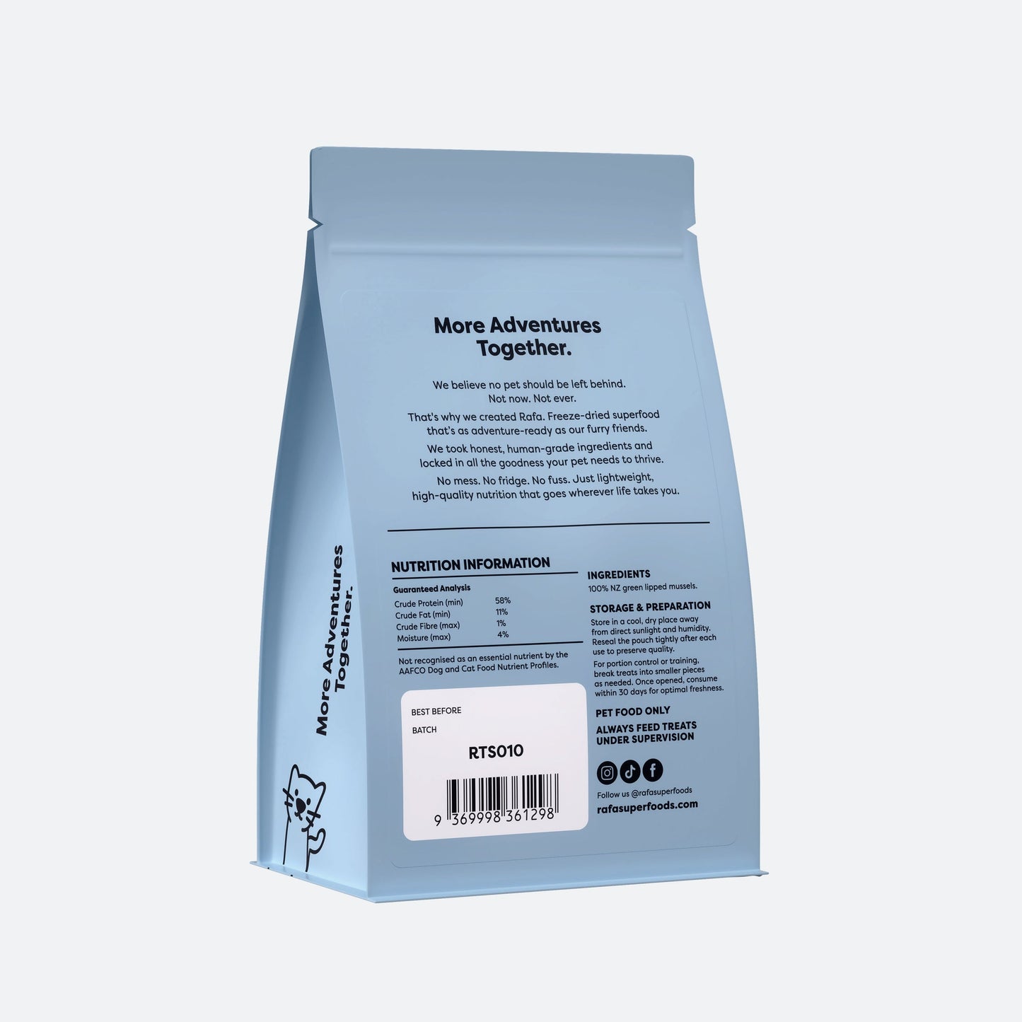 RAFA Freeze-Dried Green Lipped Mussels 60g