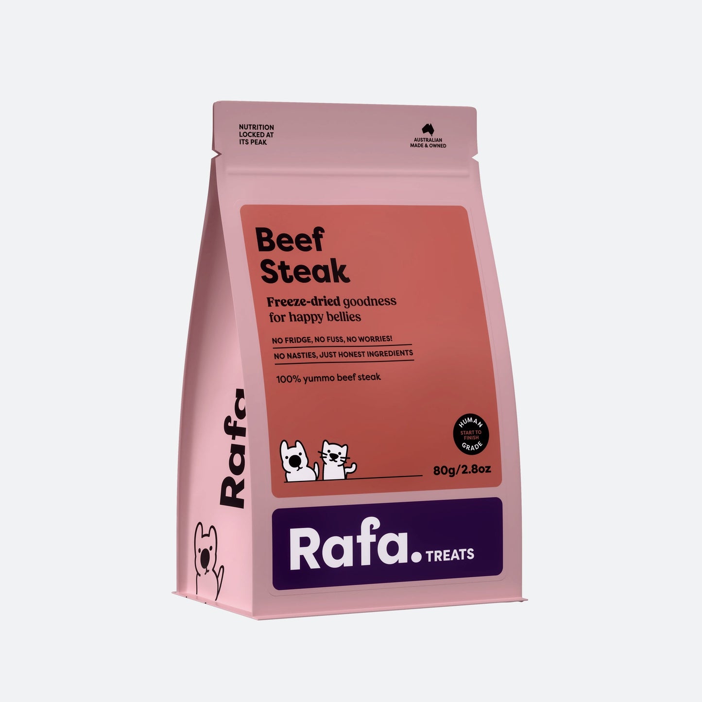 RAFA Freeze-Dried Beef Steak 80g