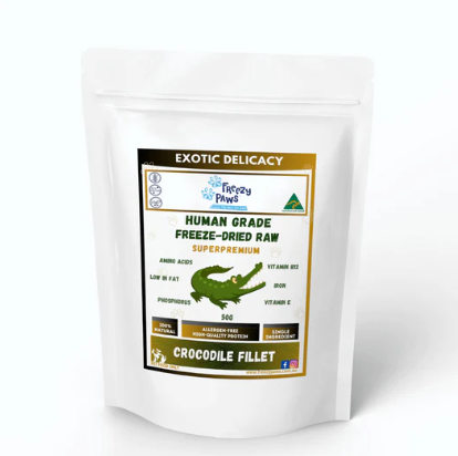 Freezy Paws Freeze-Dried Crocodile Fillet 50g