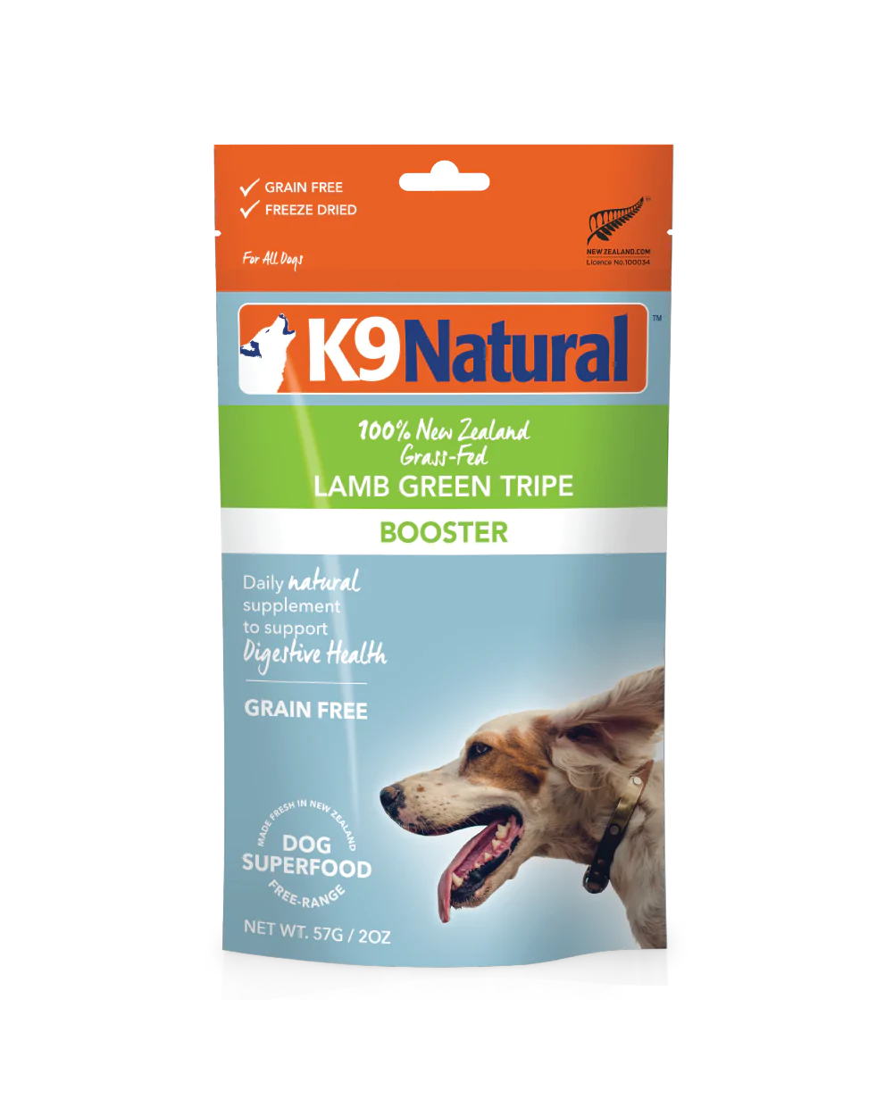 K9 天然冻干牛肉绿牛肚增强剂 75g