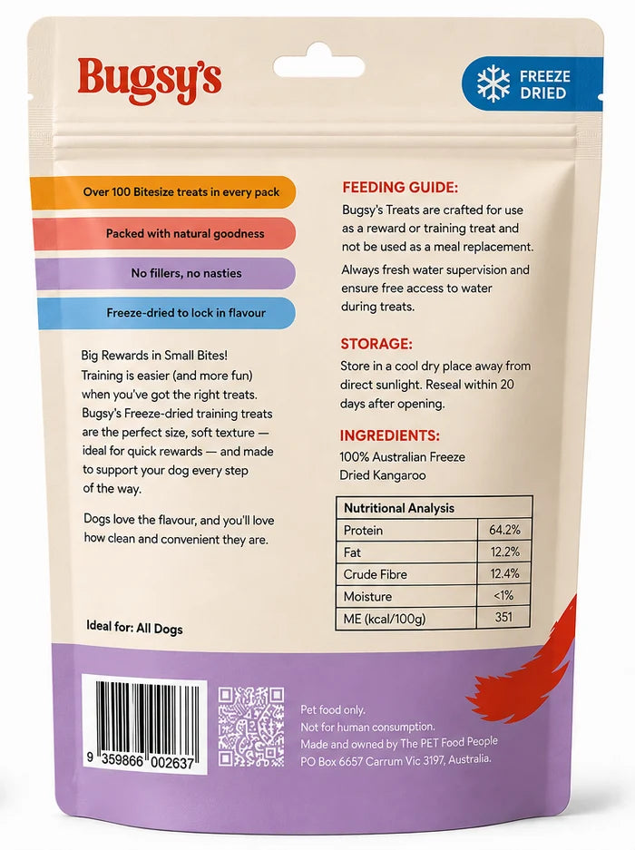 Bugsy‘s Freeze Dried Roo Trainer 70g