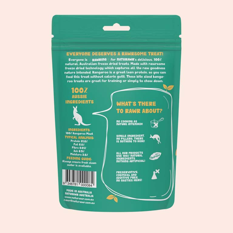 Naturawr Snack-A-Roo for Dogs 50g