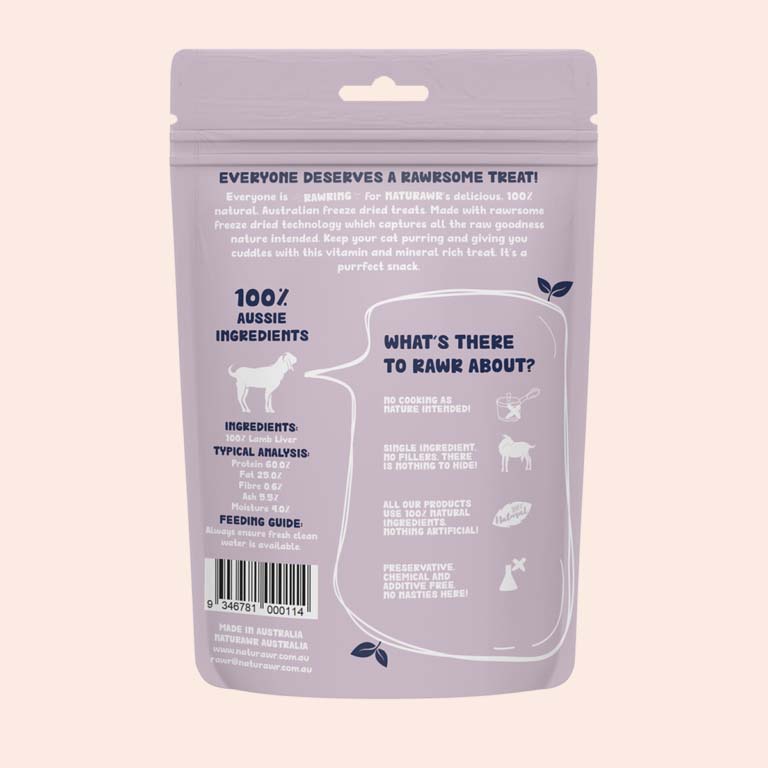 Naturawr Chunky Lamb for Cats 50g