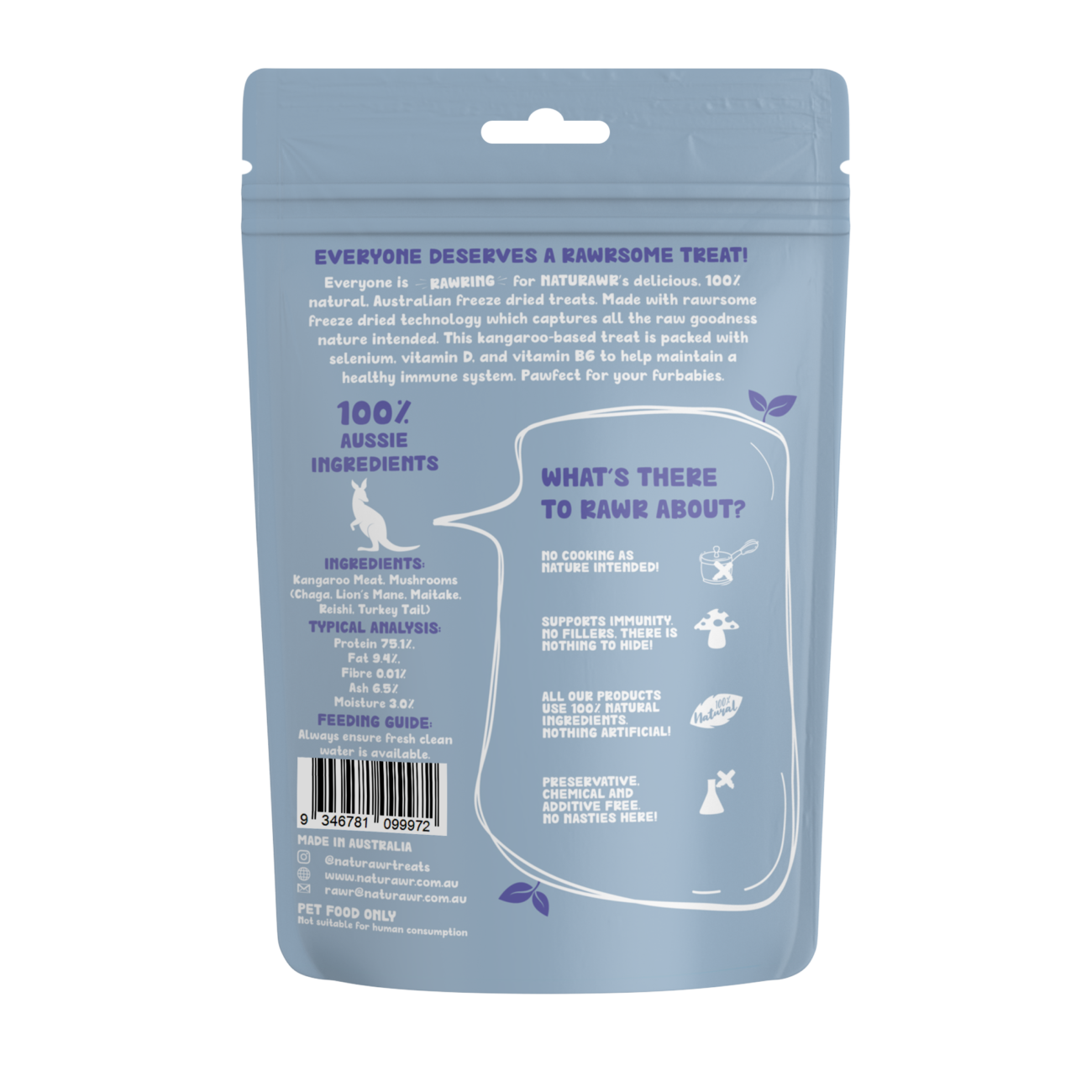 Naturawr Mushroom for Dogs 50g