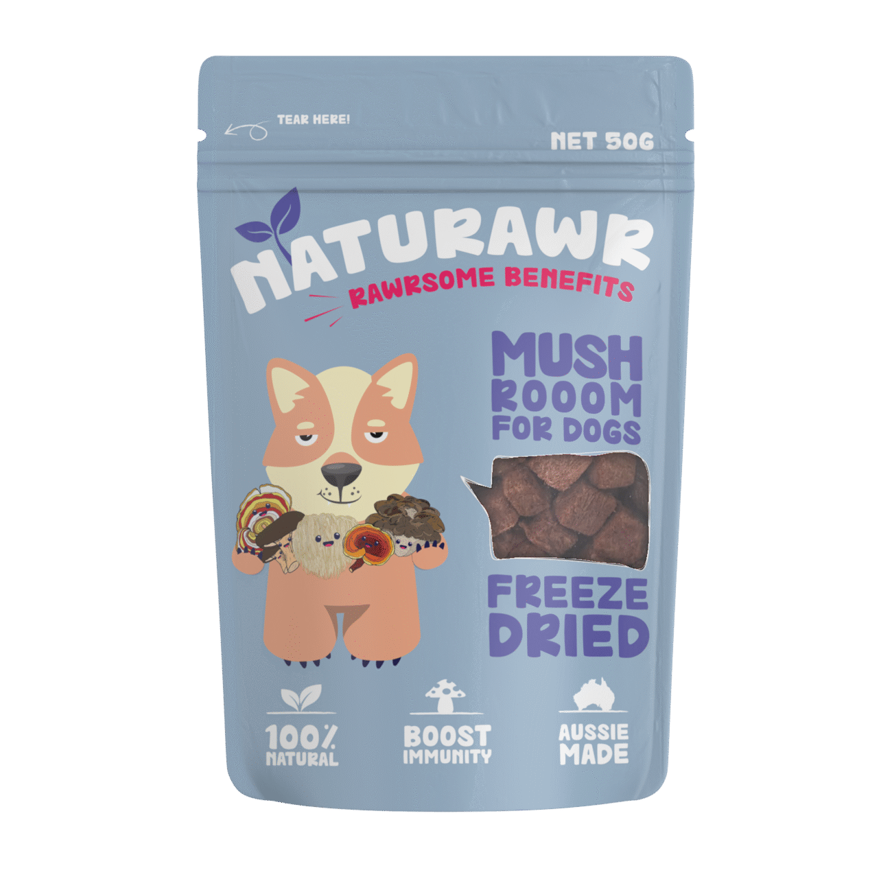 Naturawr Mushroom for Dogs 50g