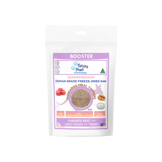 FreezyPaws Freeze-Dried Kangaroo with Sweet Potatoes & Yoghurt Topper Mix 80g