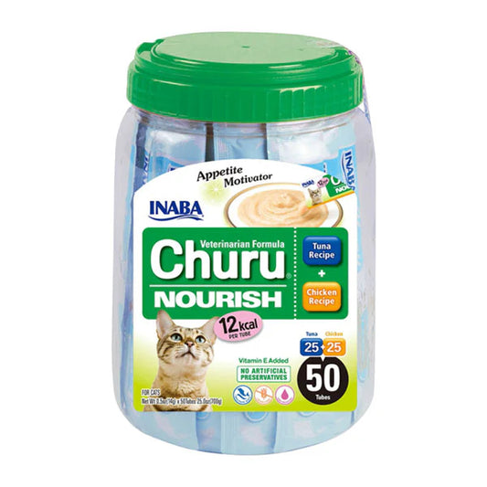 INABA Churu Creamy Treat Nourish Tuna & Chicken Recipe 50pcs