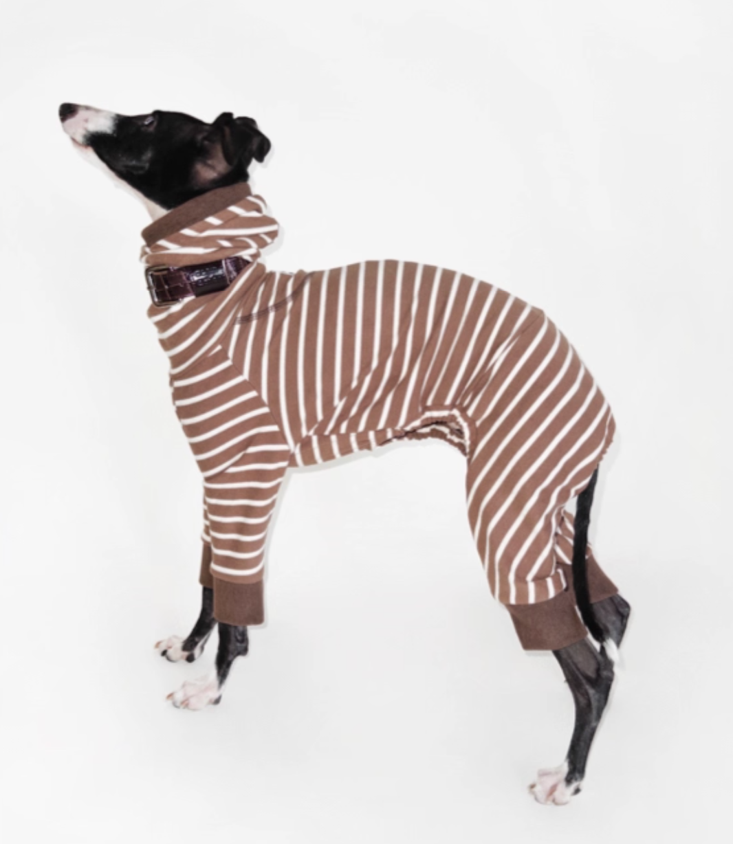 Achin Action Round Cap Heating Four-Legged Suit Dark Brown