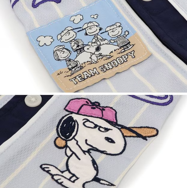 Snoopy Baseball T-Shirt ICE BLUE