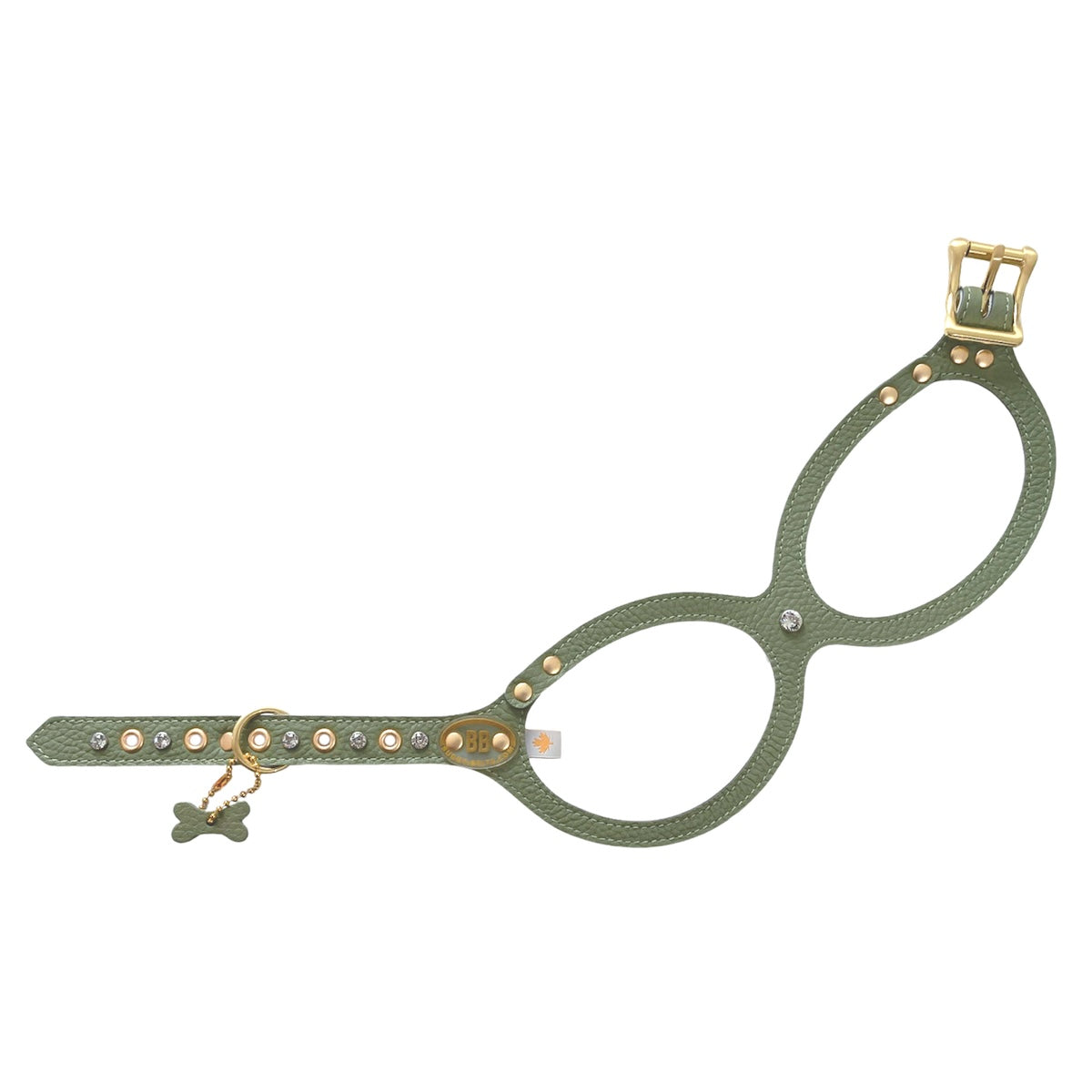 Limited Collection Harness-Sage with Crystals