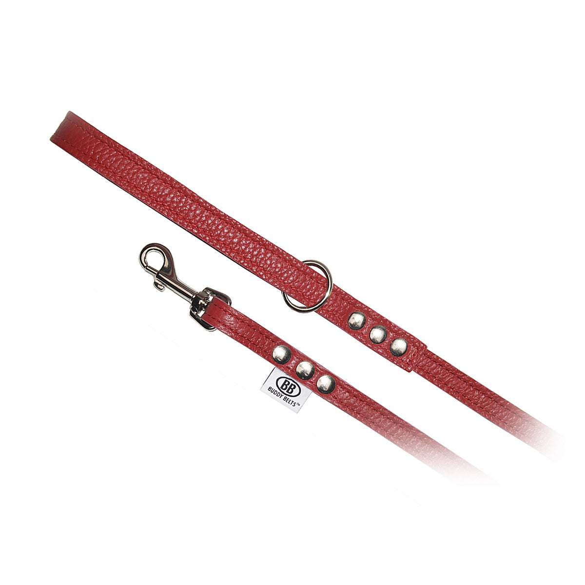 Genuine Leather Harness-Red with Crystals