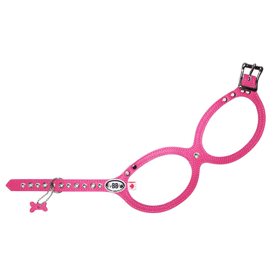 Luxury Collection Harness-Hot Pink with Crystals